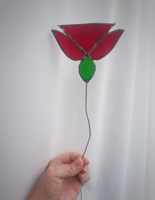 Stained Glass - Rose stem , medium (limited one)